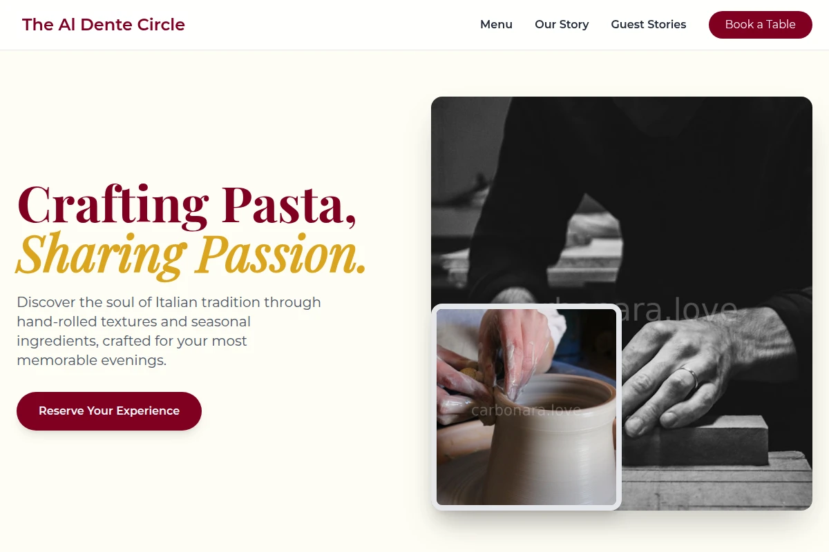 Dinner Artisan