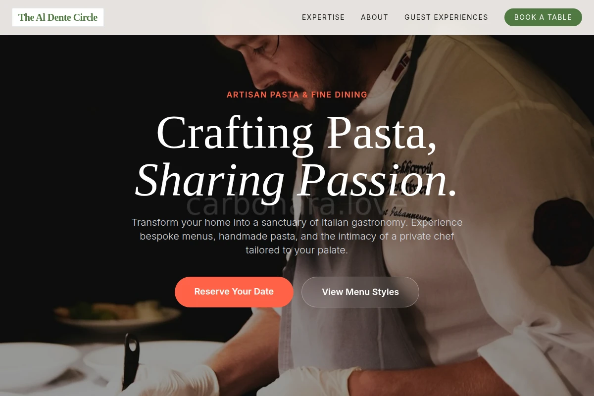 Artisan Private Chef